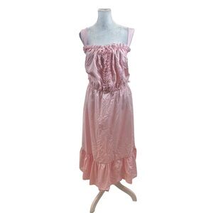 Ladies Vintage JJM New York Pink Prairie Style Dress Size 2X‎